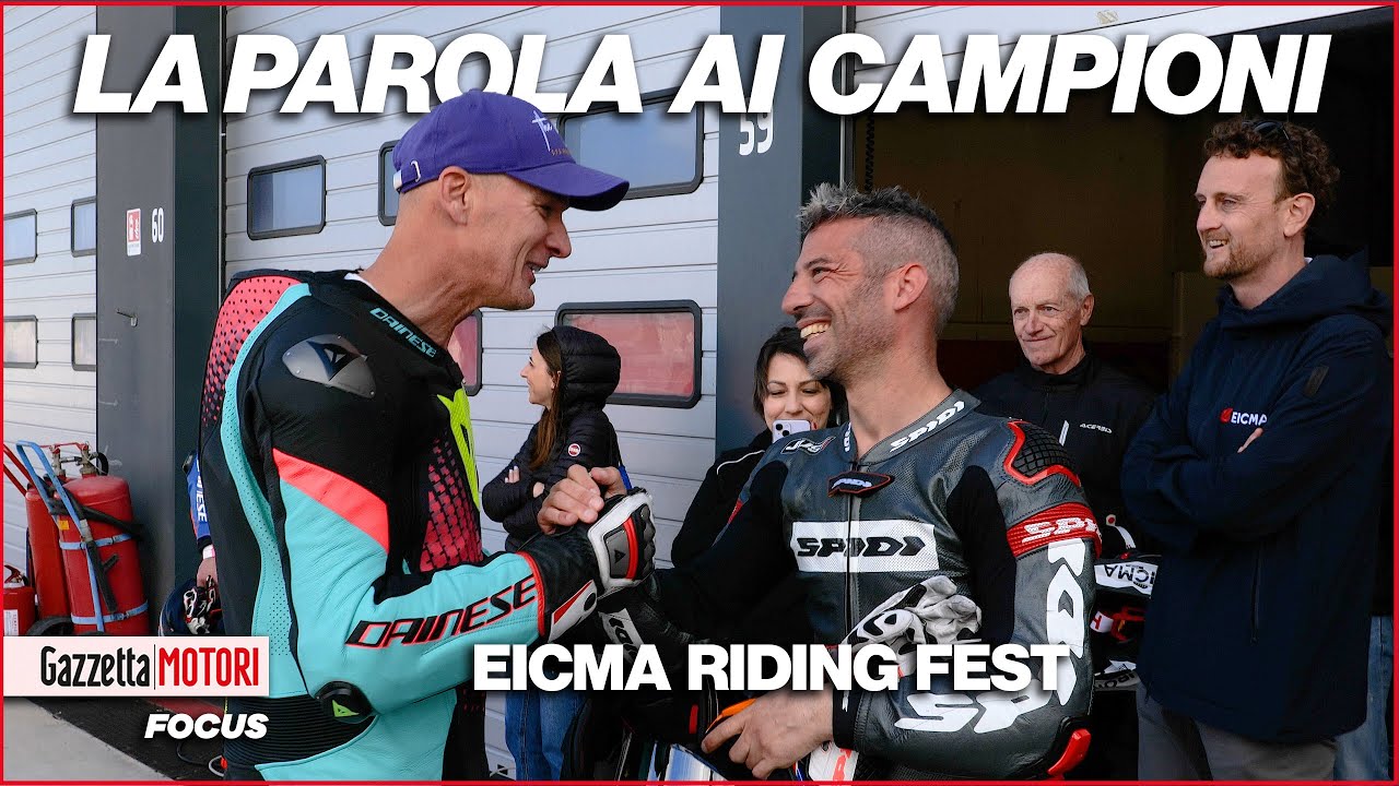 Everts in pista con Melandri, Schwantz show e Petrucci alla Dakar: i campioni all’EICMA Riding Fest!