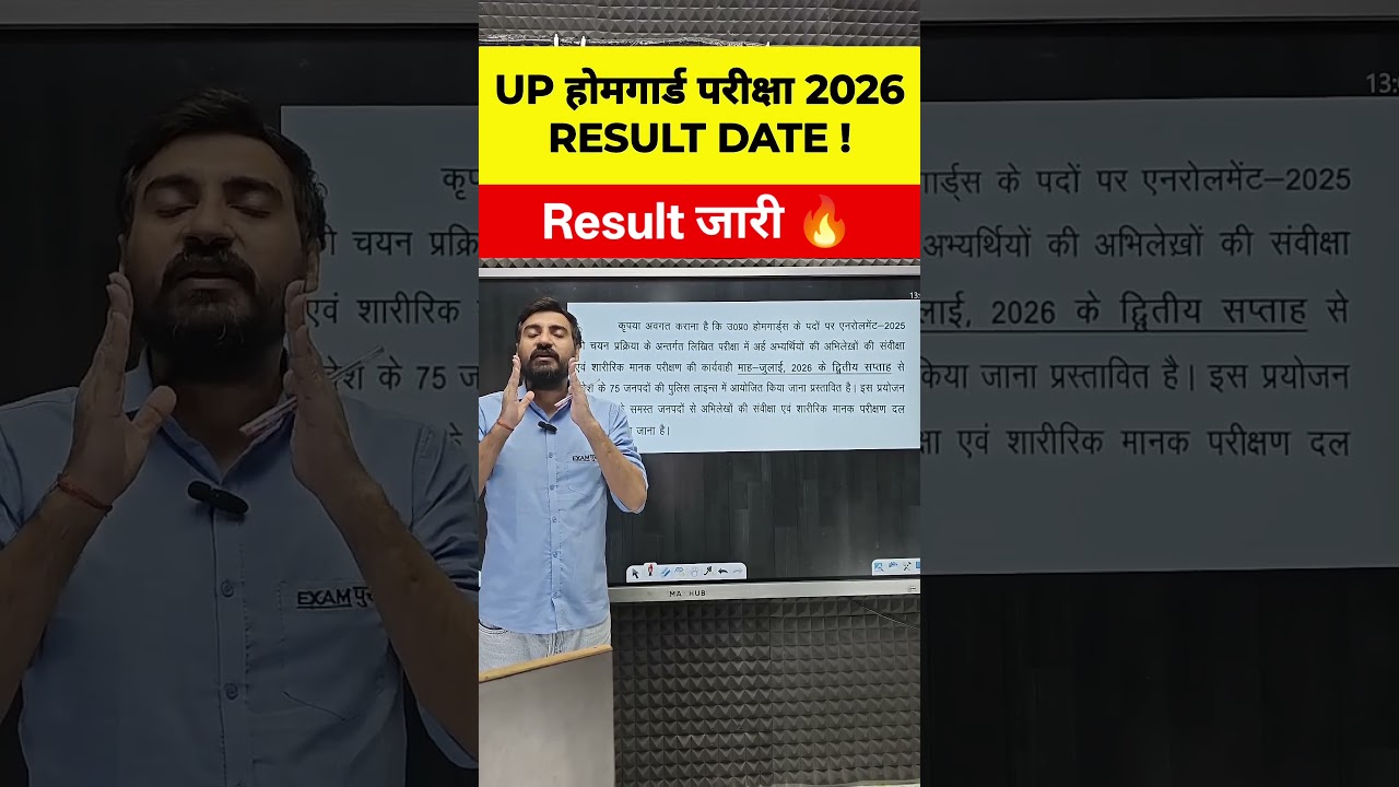 UP Homeguard Result 2026 Out