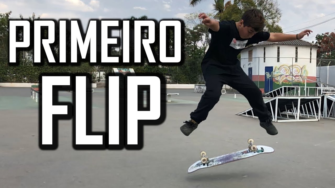 ELE ACERTOU O PRIMEIRO FLIP! COMEÇANDO NO SKATE #16