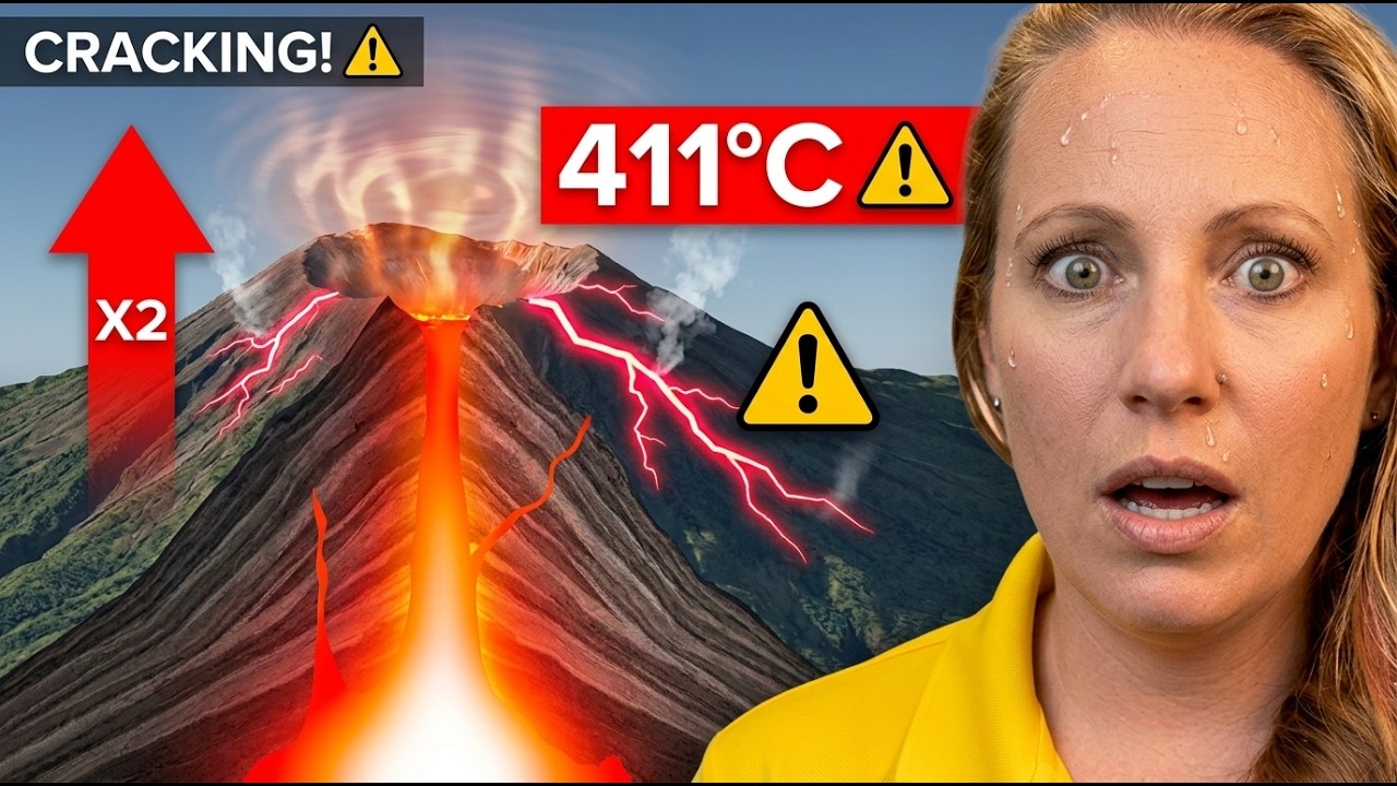⚠️Slamet Volcano Temperature DOUBLES to 411&deg;C &mdash; Fractures SPREADING Around Crater !
