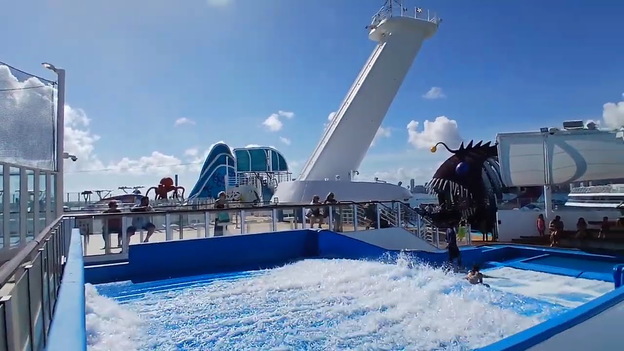 Wonder of the Seas Sports Deck TOUR: FlowRider, Ultimate Abyss & FULL Activities Tour!