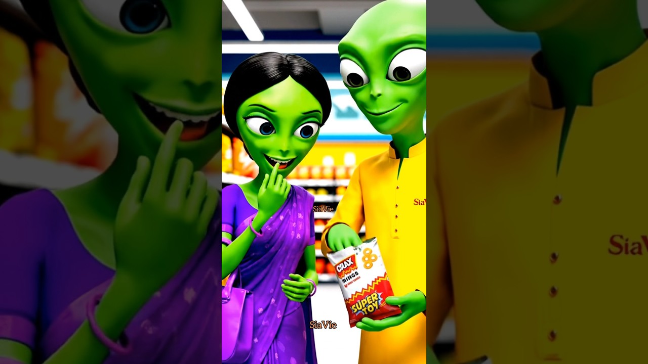 ALIENS First Time Try Crax Rings Tangy Tomato?! 👽 #shorts #funny #india