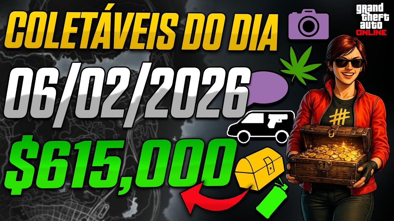 Coletáveis do Dia 06/02/2026 | Dinheiro Fácil no GTA Online