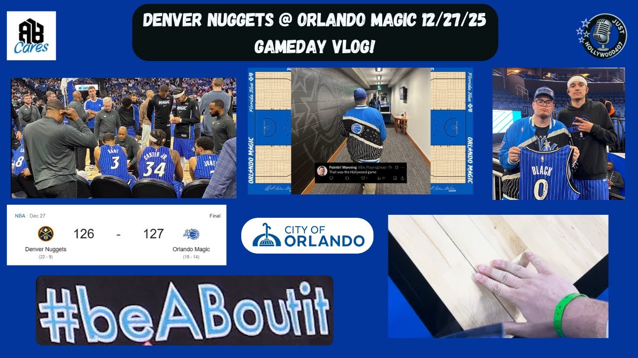 Denver Nuggets @ Orlando Magic GAMEDAY VLOG! 12/27/25