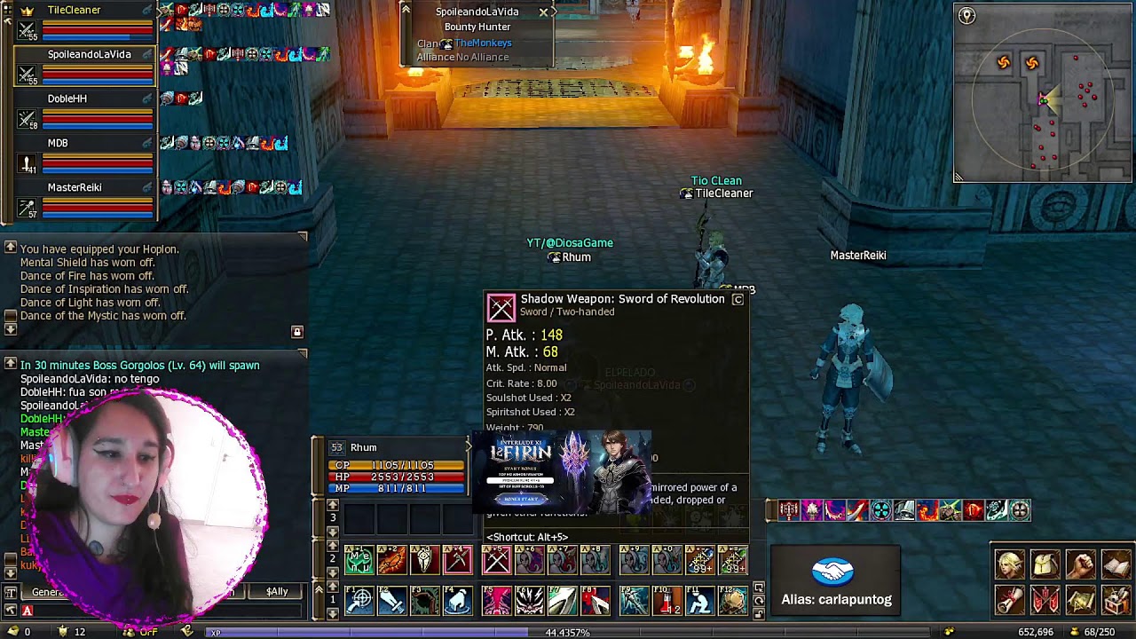 LINEAGE 2 - L2 EIRIN X1 - LEVEANDO Y CHARLANDO - DÍA #30