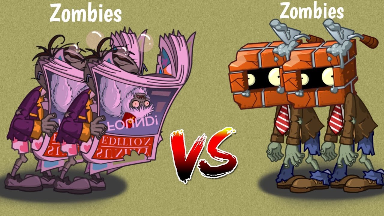 Two Sunday Edition Zombie Vs Random Two Zombies | Plants Vs Zombies