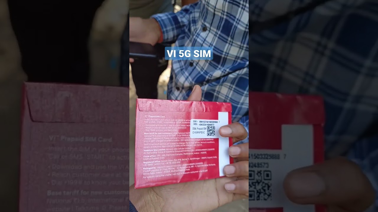 Vi 5G sim #shorts #5g #vi5g #digitalindia
