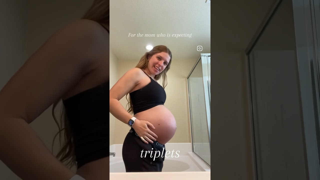 To all my terrified and excited mamas 🫶🏽 #pregnant #triplets #twins #momlife #identicaltwin