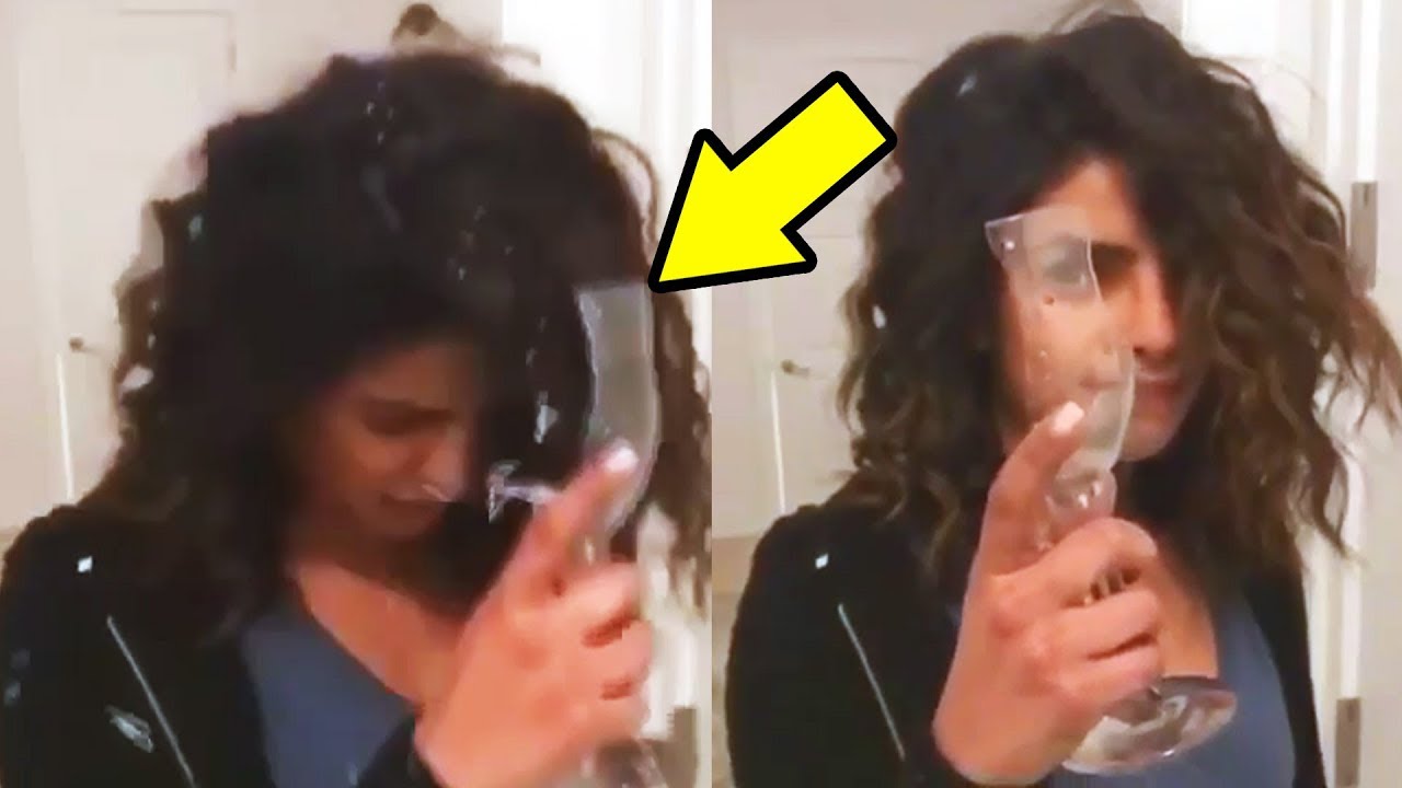 ANGRY Priyanka Chopra BROKE Glass On Her Head - Watch Video