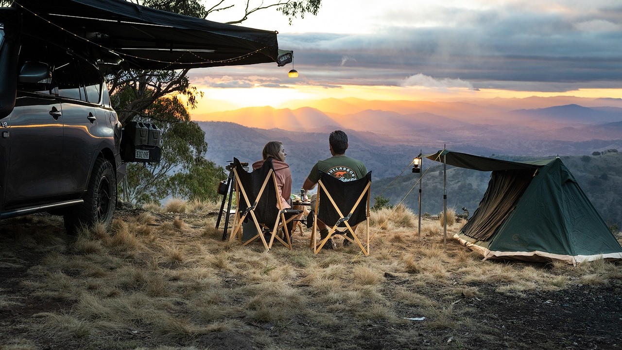 Relaxing Camping with Perfect Mountain Views | Epic Sunset, Nature ASMR
