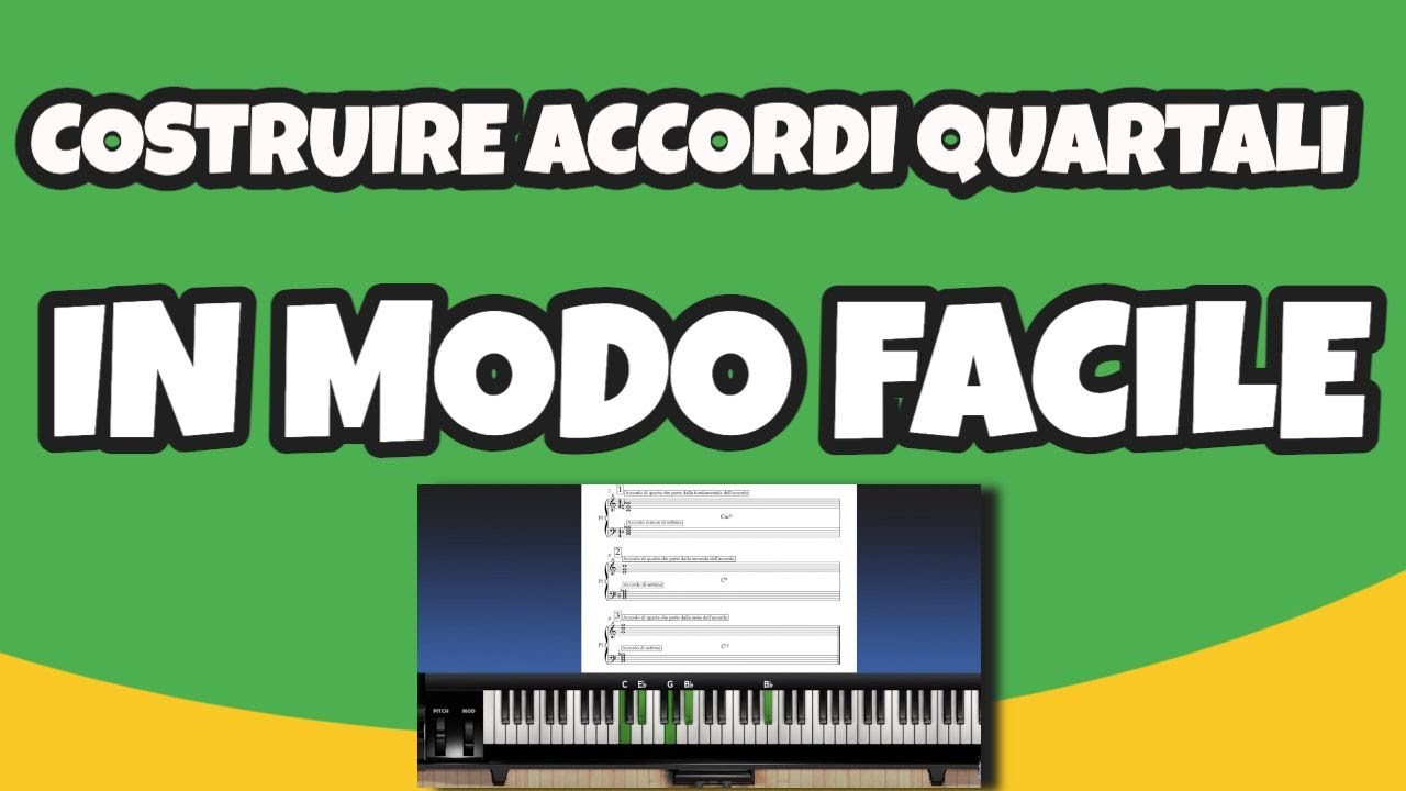 COME costruire accordi QUARTALI complessi in MODO FACILE