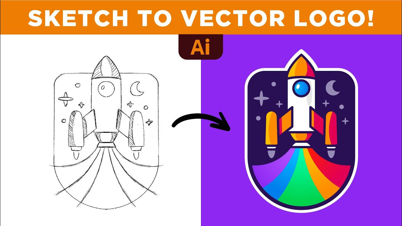 Учебное пособие по Adobe Illustrator: создание векторного логотипа из Sketch