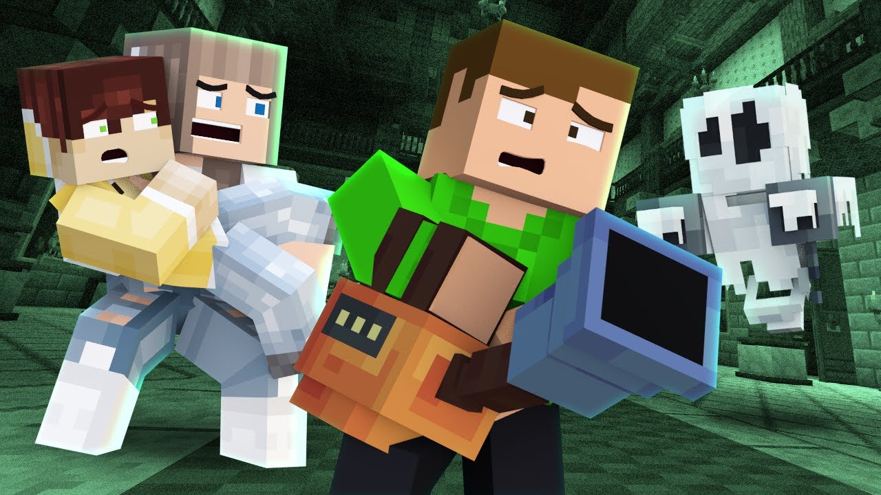 SPÖKJAKT i Minecraft med mina följare
