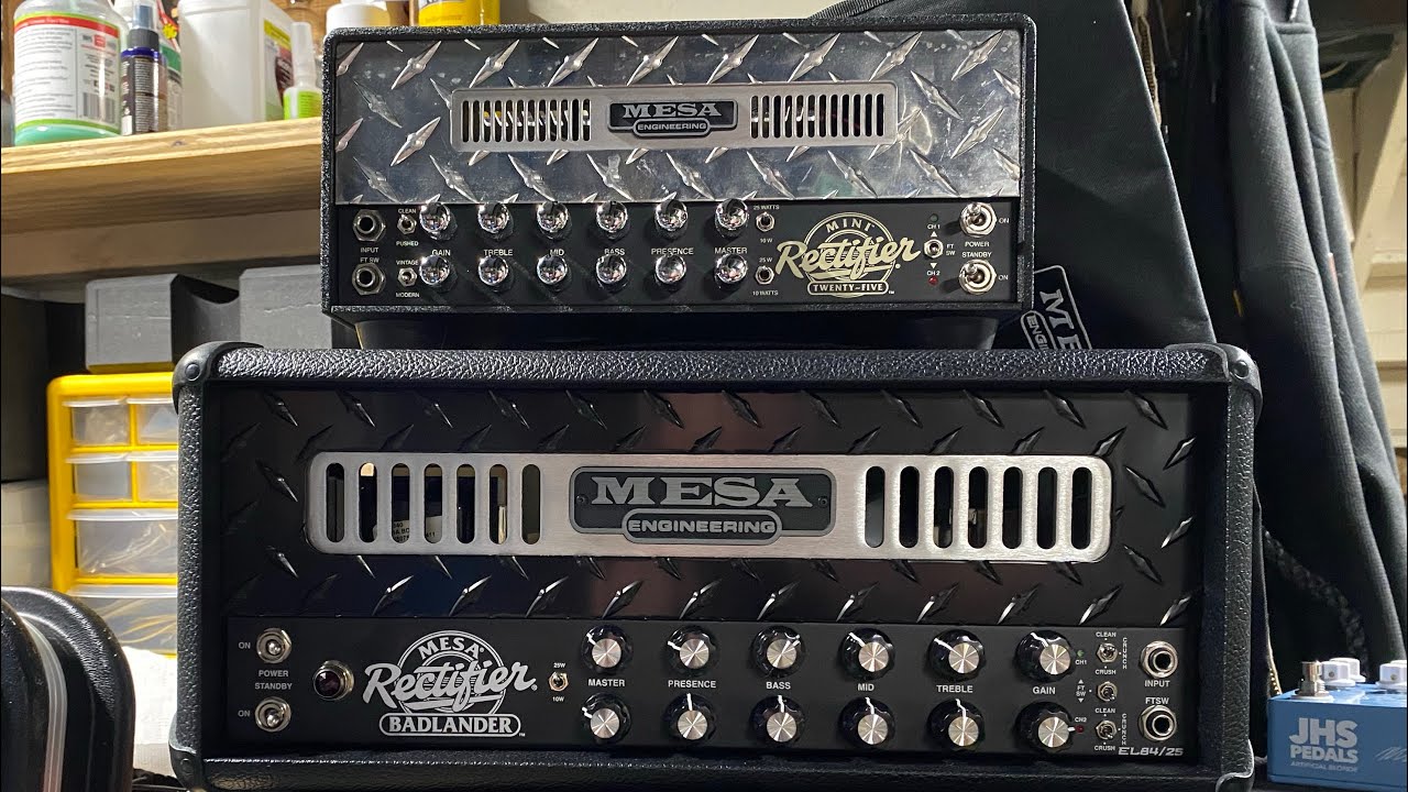 Mesa Badlander 25 and Mesa Mini Rectifier 25 Distorted tones iPhone video