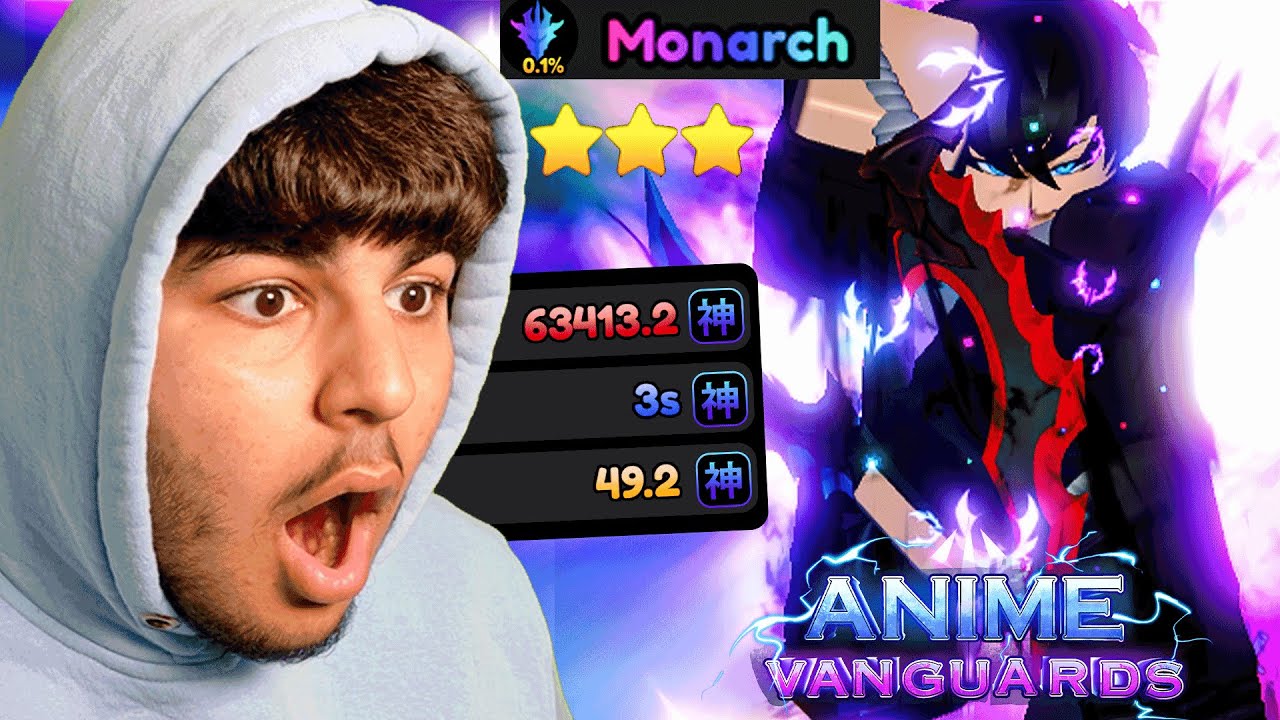 I Evolved 0.01% MONARCH SUNG JIN WOO... (Anime Vanguards)