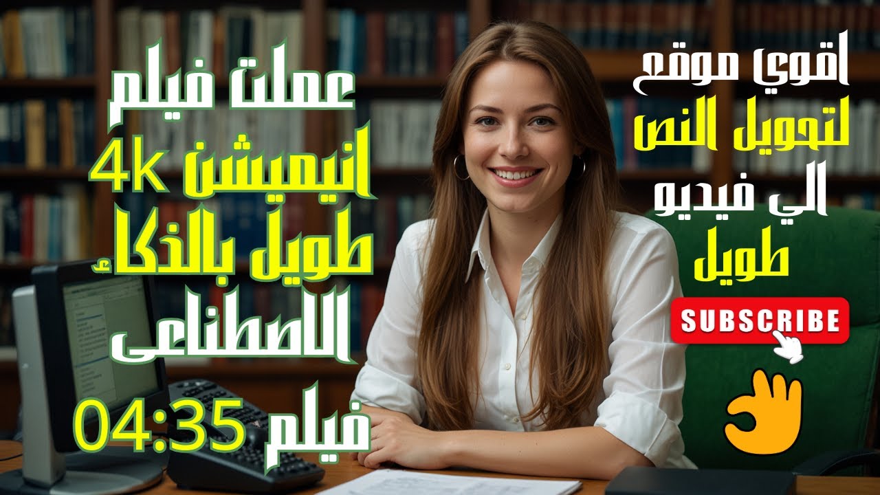 الاداة الاقوي لعمل الفيديوهات باللغة العربية |🔥🔥 تحويل النص لفيديوهات تتخطي الاربع دقايق
