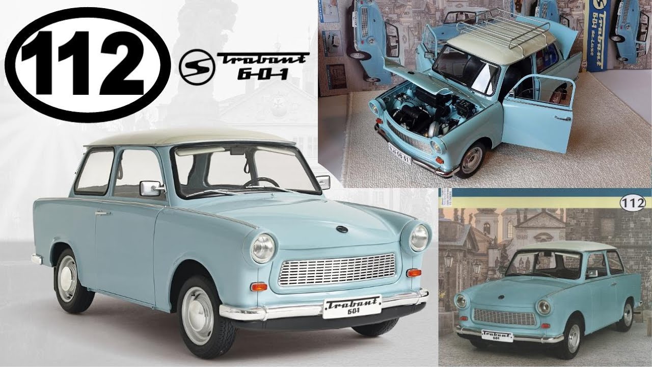 Trabant 601 1:8 Hachette - part 111+112 dva kufry na střešní nosič