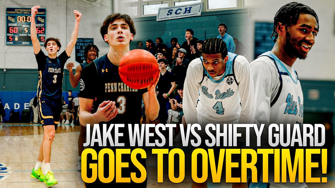 JAKE WEST GETS TESTED VS SHIFTY PHILLY GUARD IN HEATED OVERTIME MATCHUP IN FRONT OF HOSTILE CROWD 🔥