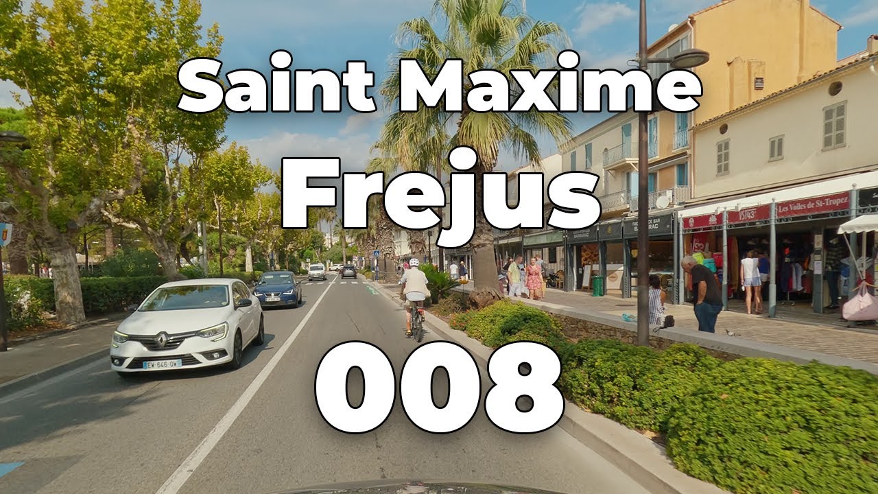 ASMR Driving 4K - FRÉJUS to SAINT-MAXIME in Southern France | Tour de Provence 008