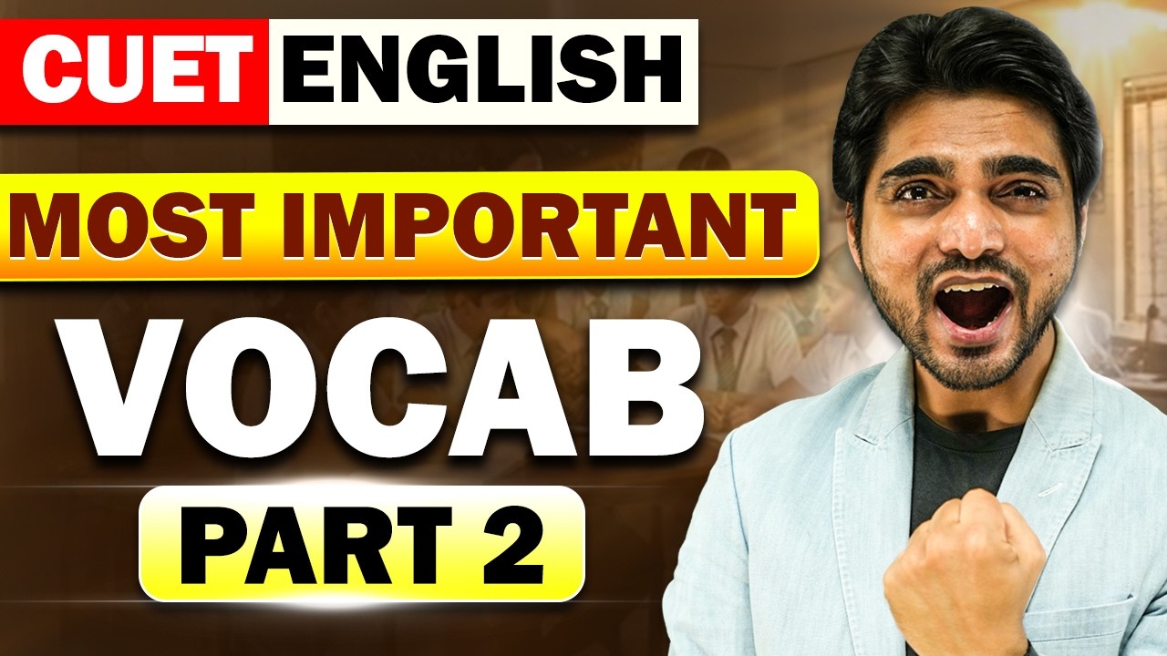 CUET MAHA LIVE | VOCABULARY DAY 2 | VOCABULARY WORDS ENGLISH LEARN | WORDS WITH MEANING | 250/250