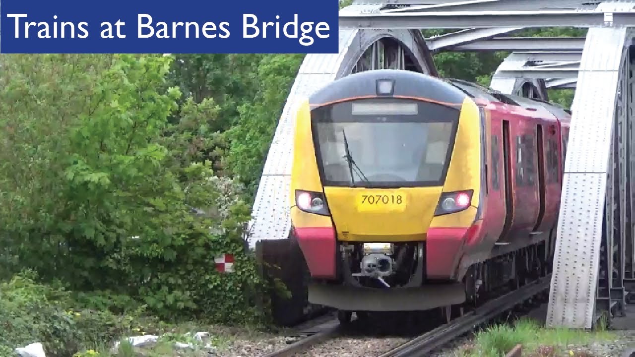 South Western Railway Trains at Barnes Bridge Station