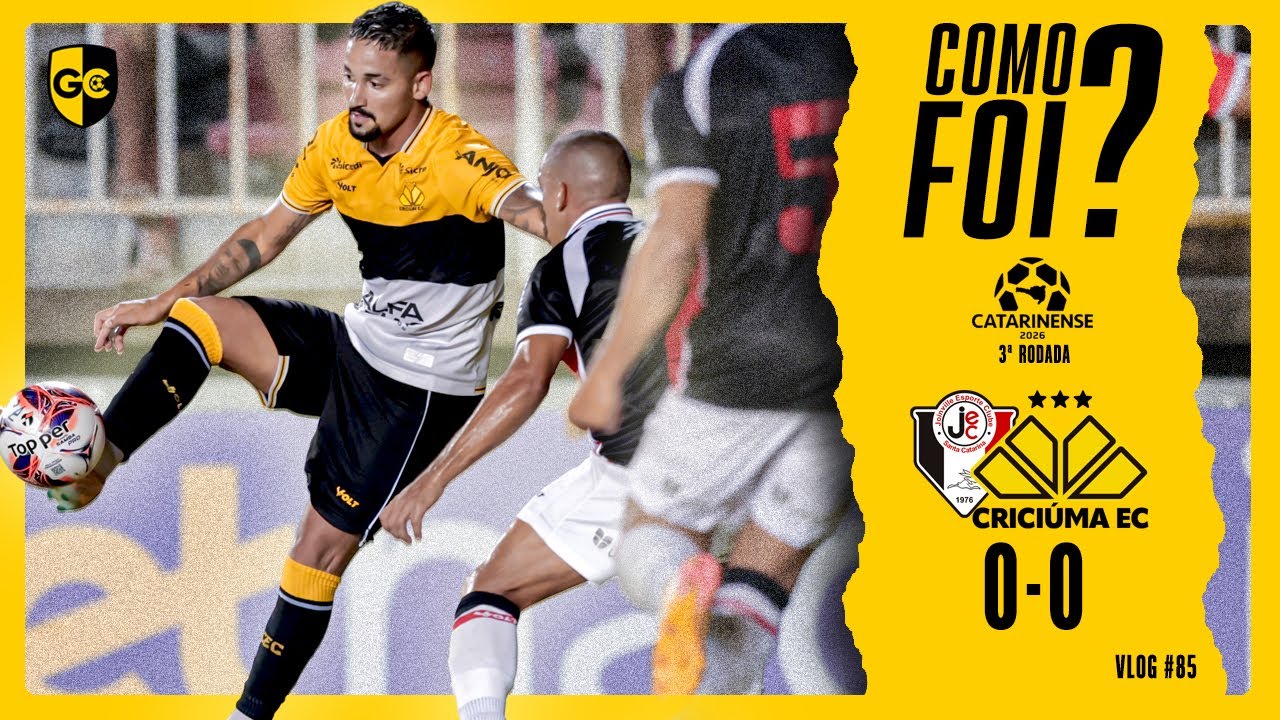 FALTOU PONTARIA! MAIS UM EMPATE SEM GOLS NO CLÁSSICO | JOINVILLE 0x0 CRICIÚMA | COMO FOI? VLOG #85