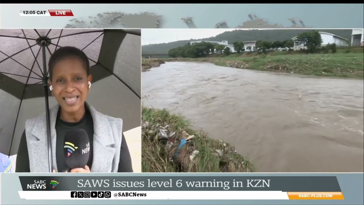 KZN Floods I SAWS issues Level 6 warning