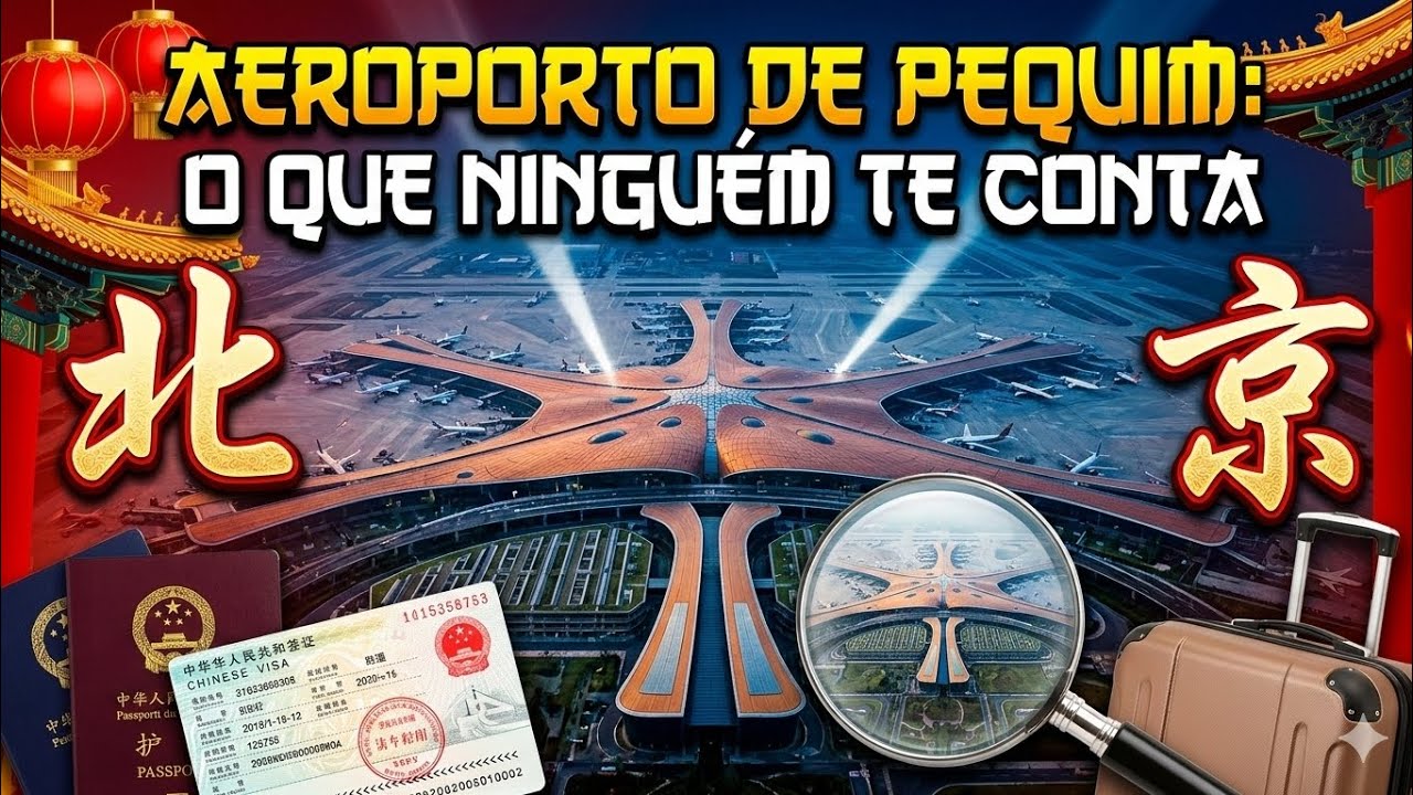 Aeroporto de Pequim: O Que Ninguém Te Conta 🇨🇳 #china #pequim #aeroporto 