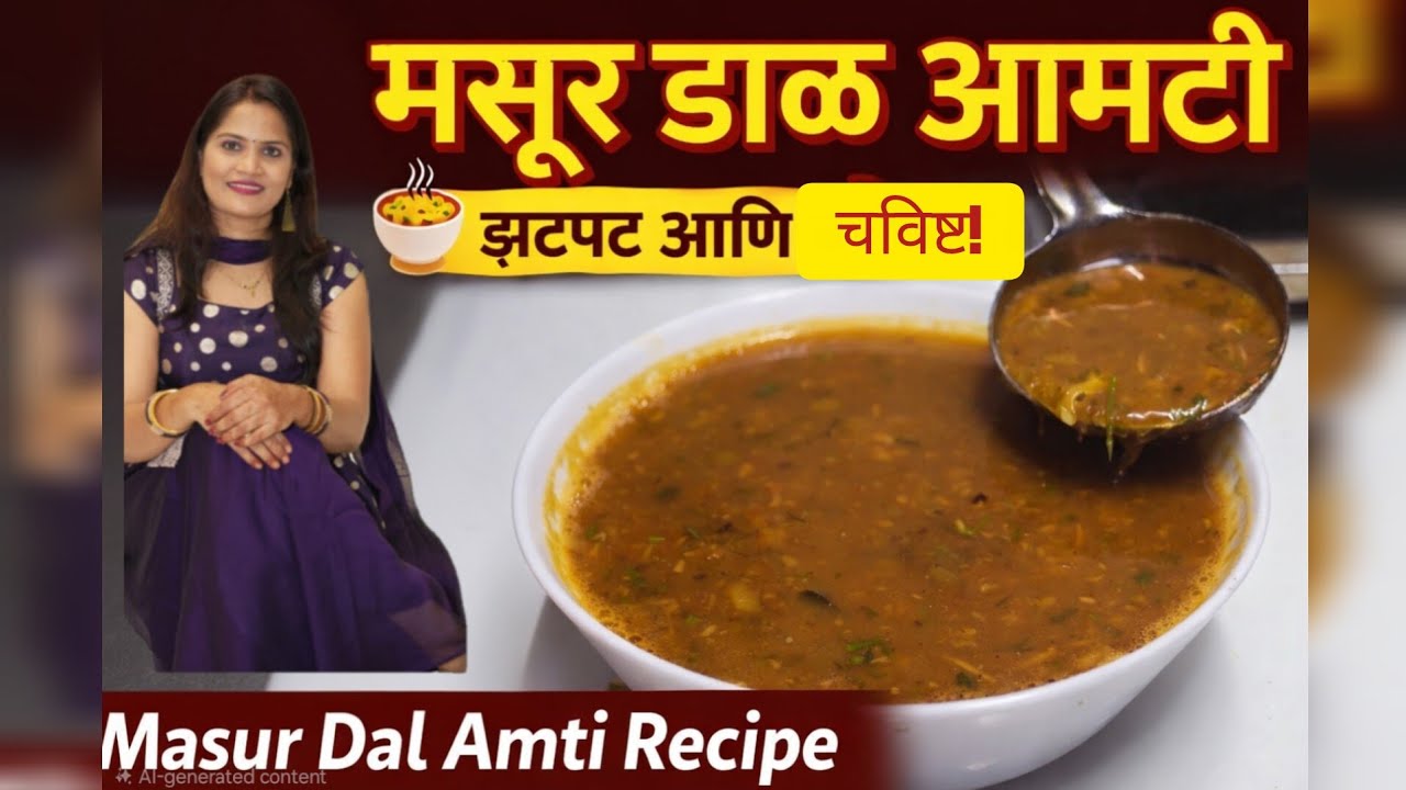 घरगुती मसूर डाळ आमटीएकदा खाल तर परत परत कराल!पटकन होणारी मसूर डाळीची आमटी झटपट आणि चविष्ट!Masur dal 