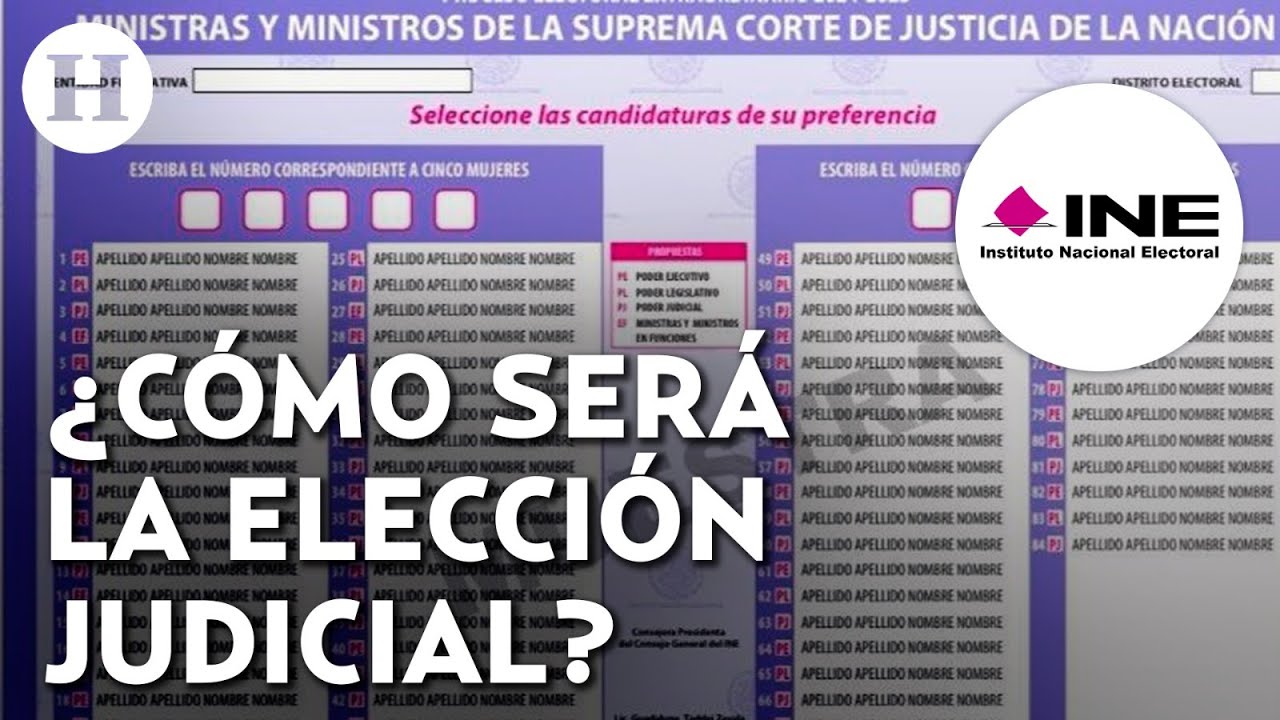 INE presenta el diseño de boletas para la elección judicial ¿cómo será la votación de jueces?