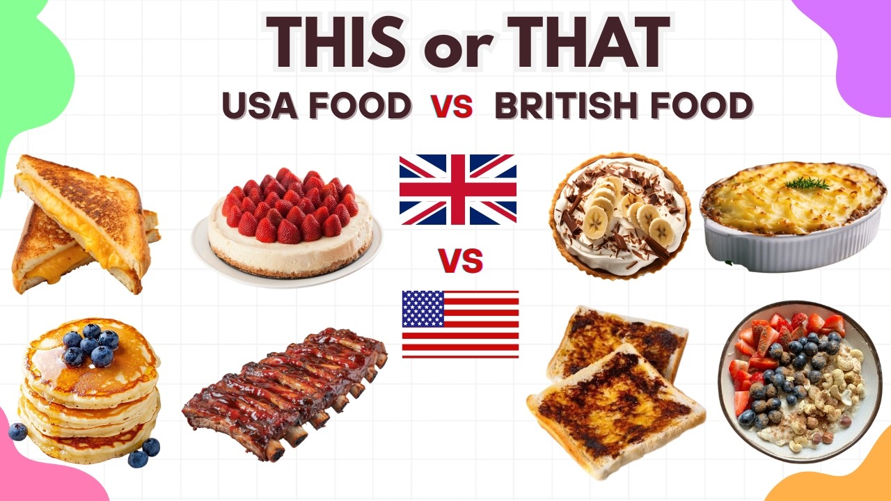 США против Великобритании: решающая битва за еду 🍔🥧😋 | Это или то