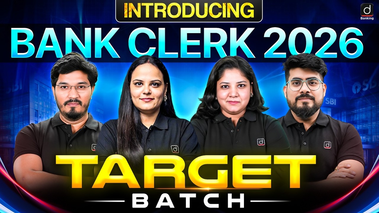 Introducing 📢 Bank Clerk Target Batch 2026 | Banking Exam Preparation | Drishti Banking