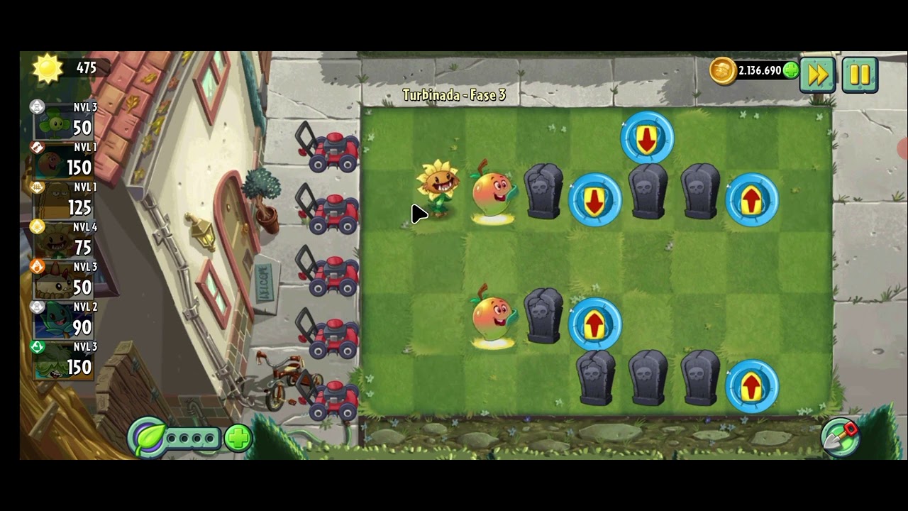 Evento berçário de planta de turbinada pvz2