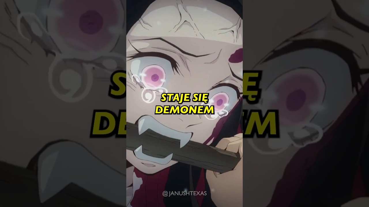 Anime dziewczyna staje się DEMONEM 👿💗 #anime #polska #janushtexas
