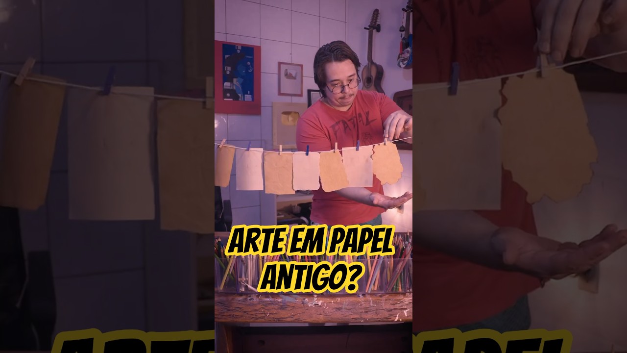 Fiz ARTE em PAPEL Velho! 📜