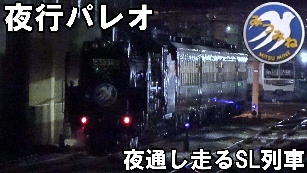【SLを見る】ど深夜にSLが走る - 夜行パレオエクスプレス - 三峰51号