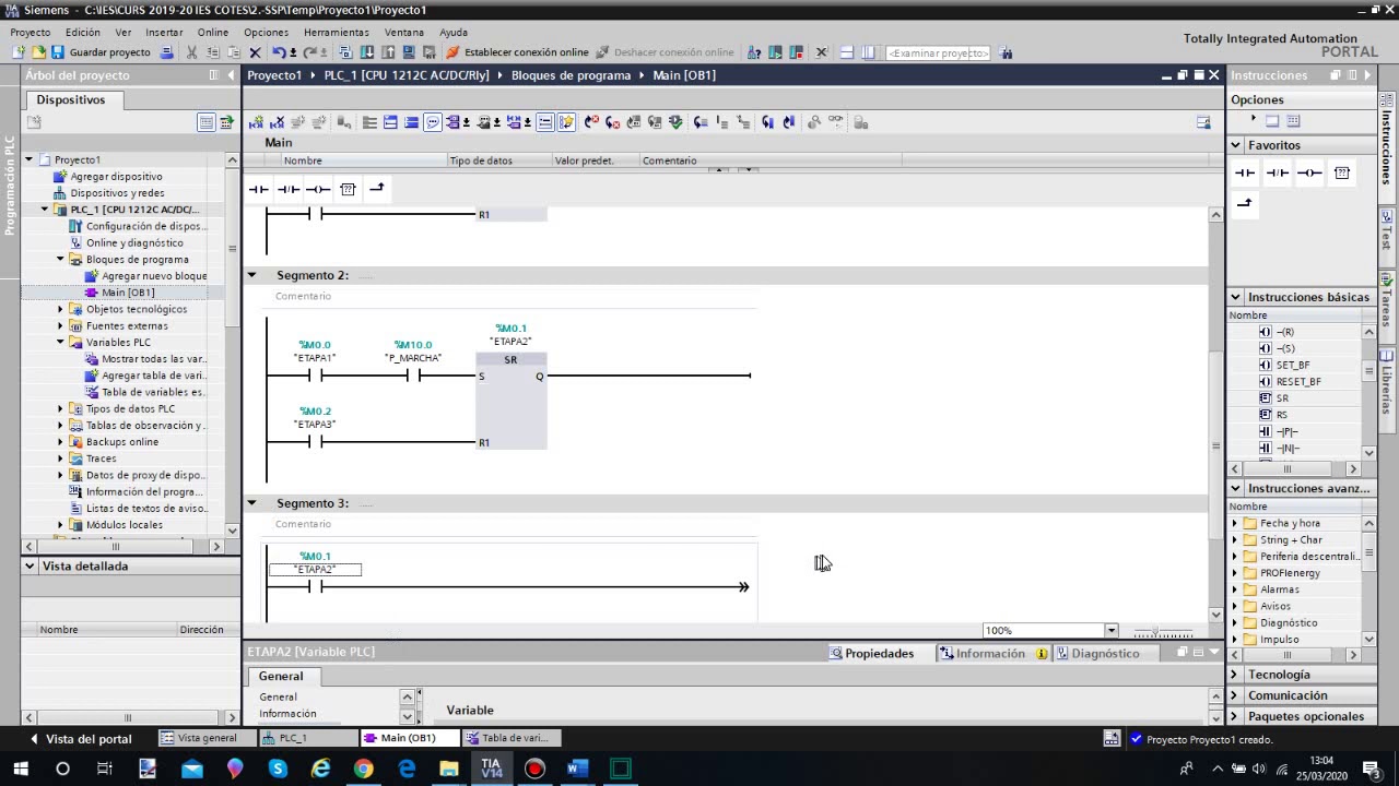 Tia Portal  Grafcet vagoneta con Timer