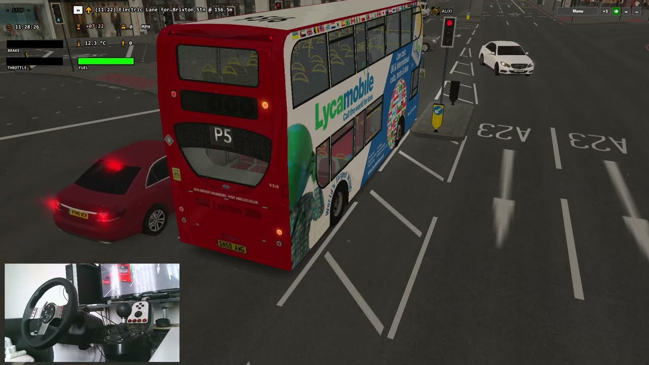 OMSI 2: Route P5 - Brixton, Lambeth Town Hall to E&C/Southwark Bridge Road, Map - Add-On London