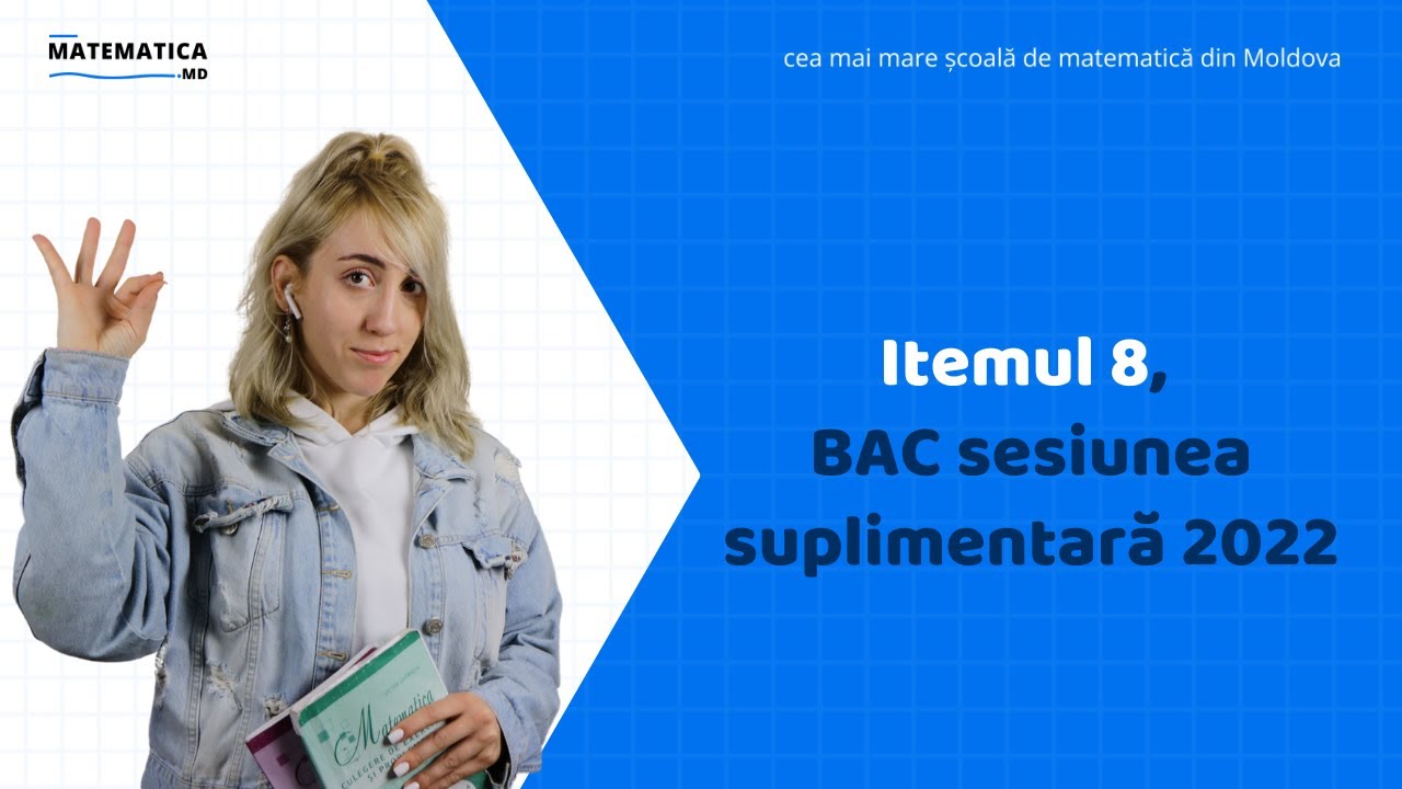 Teorema sinusului și cosinusului (Itemul 8, BAC sesiunea suplimentară 2022) | Matematica.md