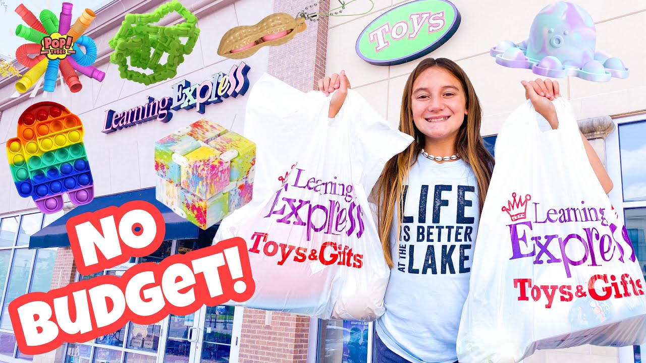 NO BUDGET at LEARNING EXPRESS | Fidget and Squishmallow Shopping