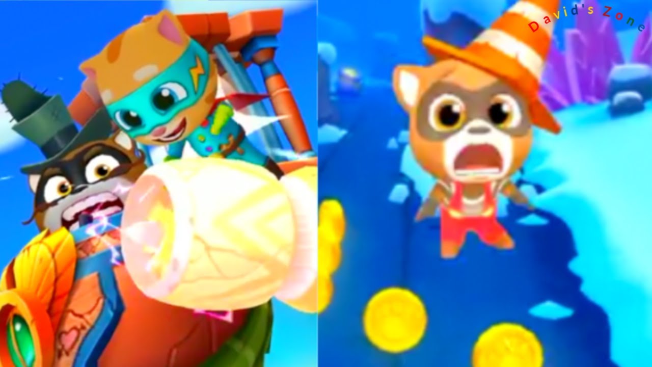 Talking Tom Hero Dash - All Bosses / Games for Kids - Talking Ginger and  Talking Hank
