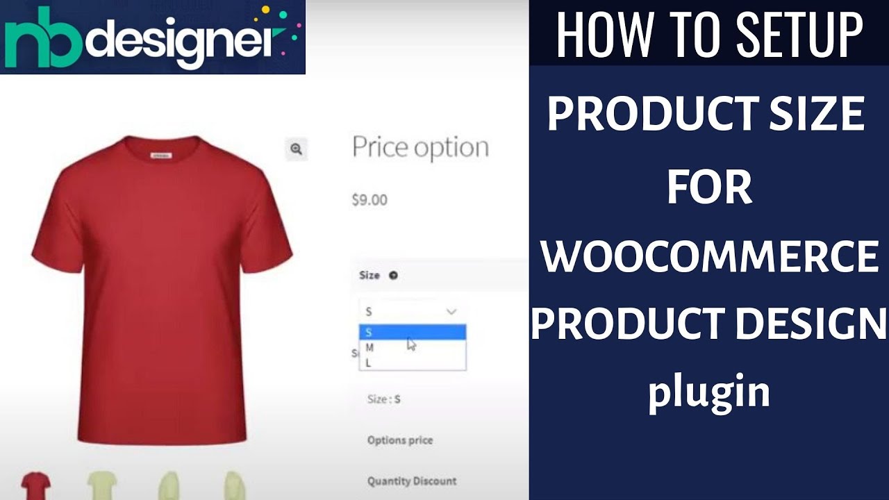 How to Setup Product Size for Woocommerce Product Designer plugin - NBDesign