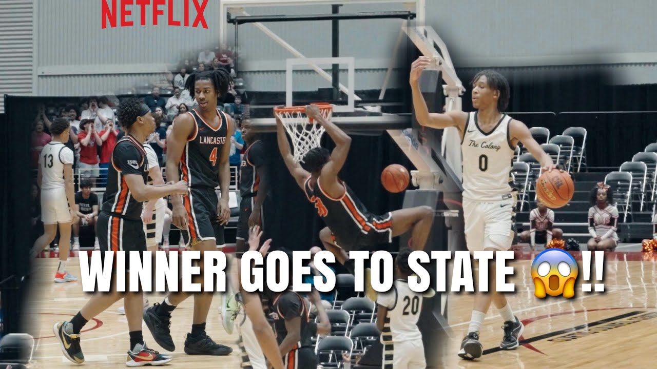 ROUND 5!!Winner GOES TO STATE😳Lancaster vs The Colony 5star Dillon Battie Vs 4star Dakari Spear!!!