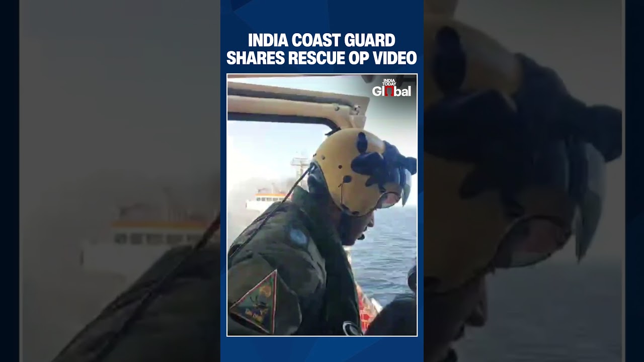 Watch: Oman Navy Helicopters Rescue 24 Indians After Missile Attack On MT Marivex Tanker | #shorts