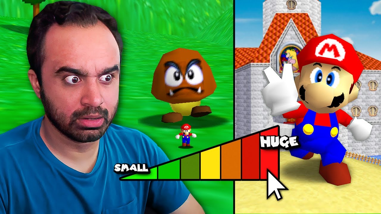How big can I make Mario before the game breaks