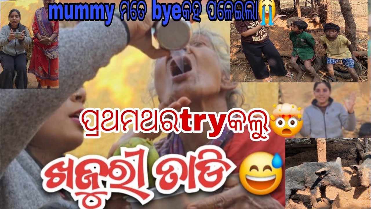 ପ୍ରଥମ ଥର try କଲୁ ଖଜୁରୀ ତାଡି ଦେଶୀ ନିଶା🤯 ||mummyମତେ bye କହି ପଳେଇଲା 😭