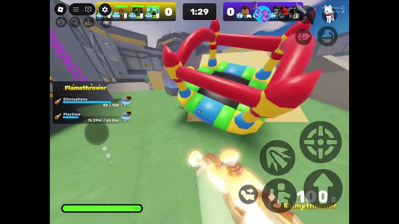 Playing rivals 4v4!