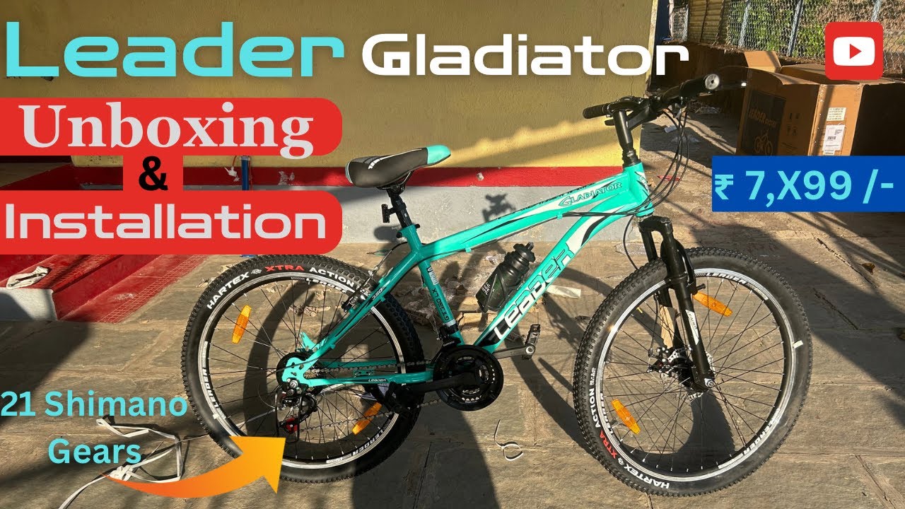 Leader Gladiator 26T  21 Speed Gear Cycle |Best Cycle Under 8k In India ?|Shimano Gears🔥🔥|Sea Green