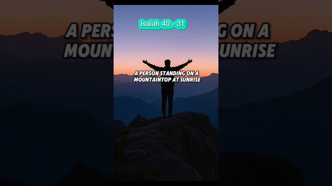 Isaiah 40:31 Inner strength during hard times #godsstrength #verseaday #scripturechallenge #God