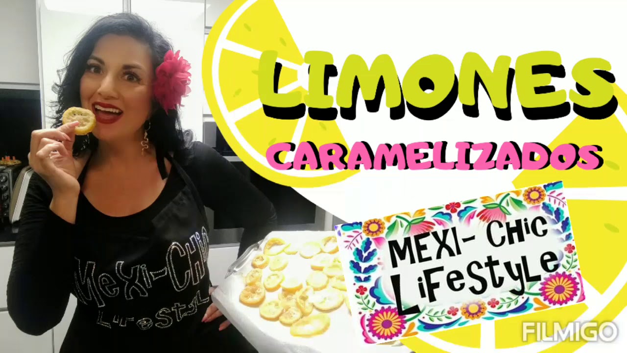 Limones caramelizados con azúcar